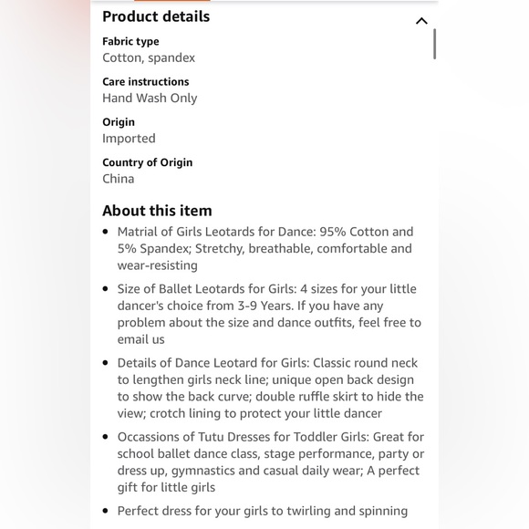 🩰Toddler Girl Ballet Dress/Leotard Sz 3T/4T - Picture 2 of 4